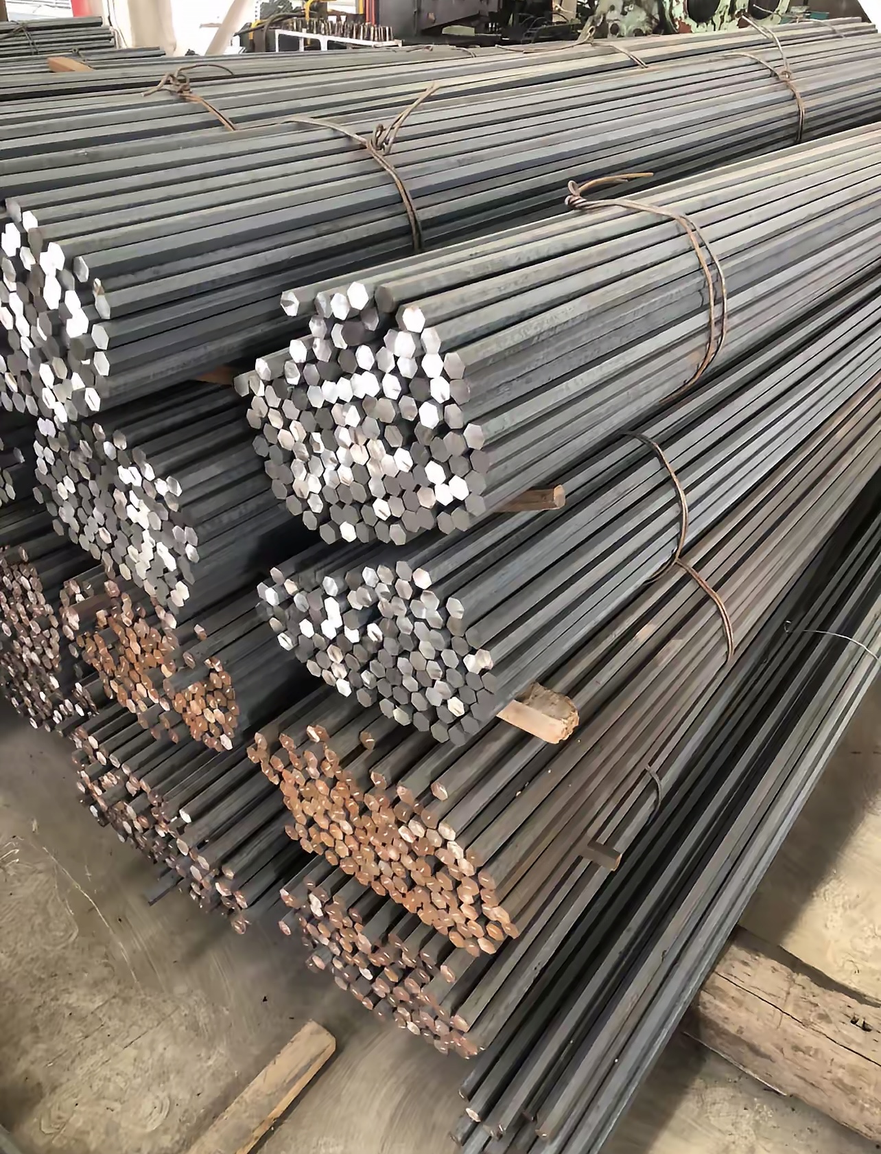 Assorted steel bar stock