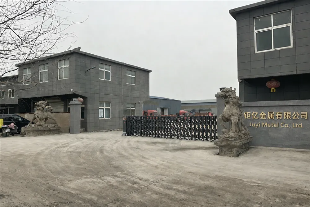 Juyi Metal factory gate in Shandong, China