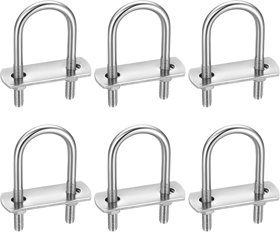 Round U-bolts for pipe and structural fastening